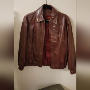 Etienne Aigner leather jacket size 10